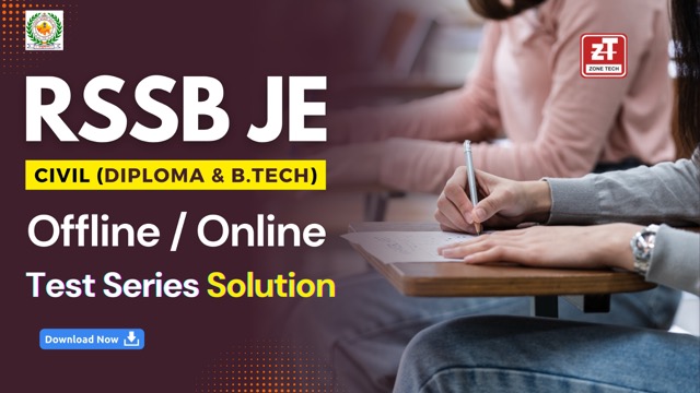 RSSB JE Offline / Live Online Test Series Solution