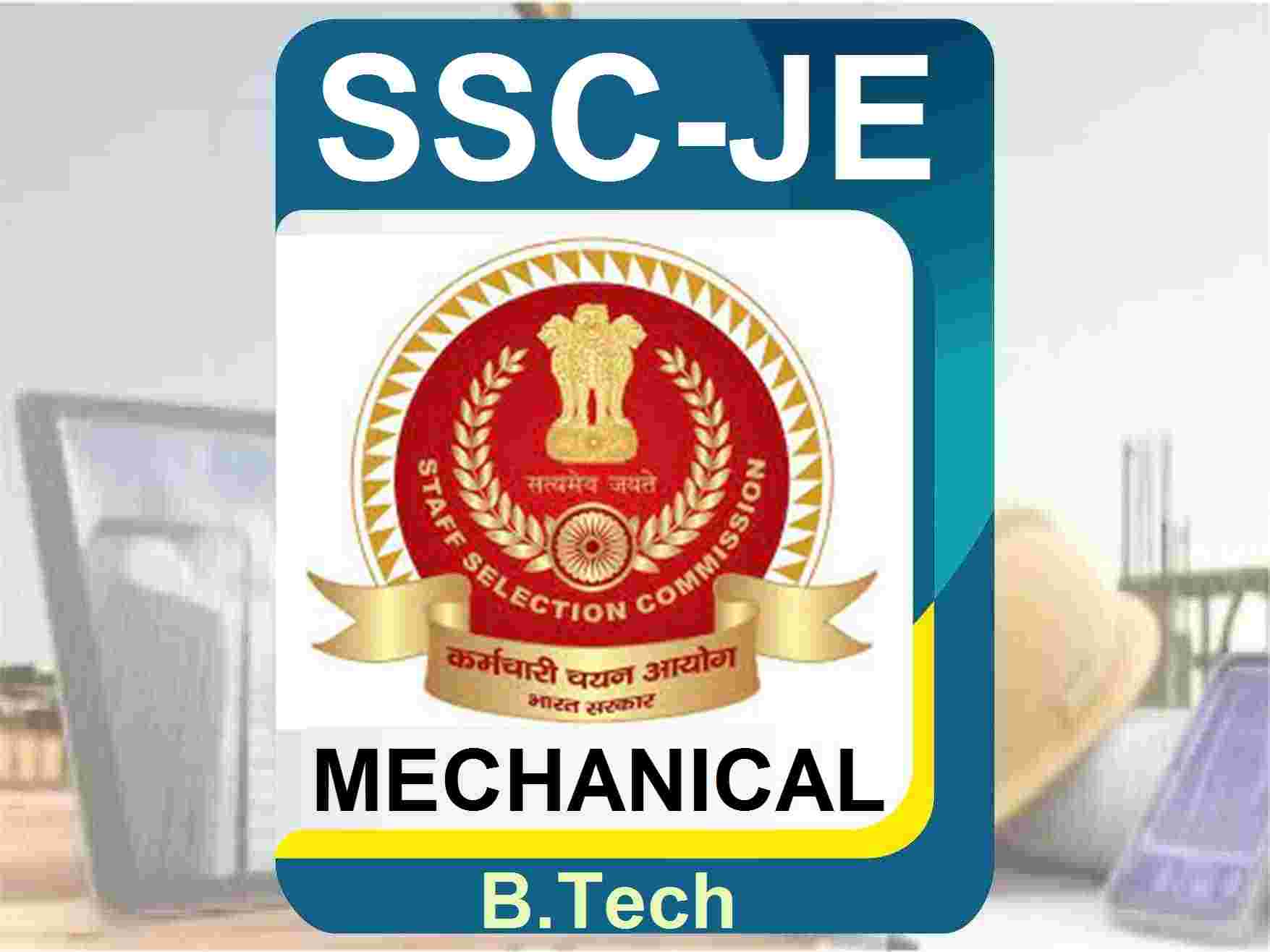 SSC JE Online Classes 2025 Mechanical (B.Tech)