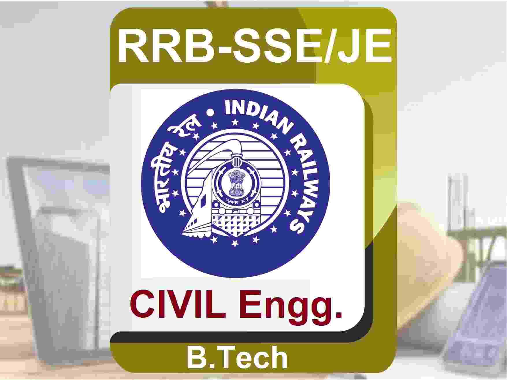 RRB-SSE/JE Online Classes Civil (B.Tech)