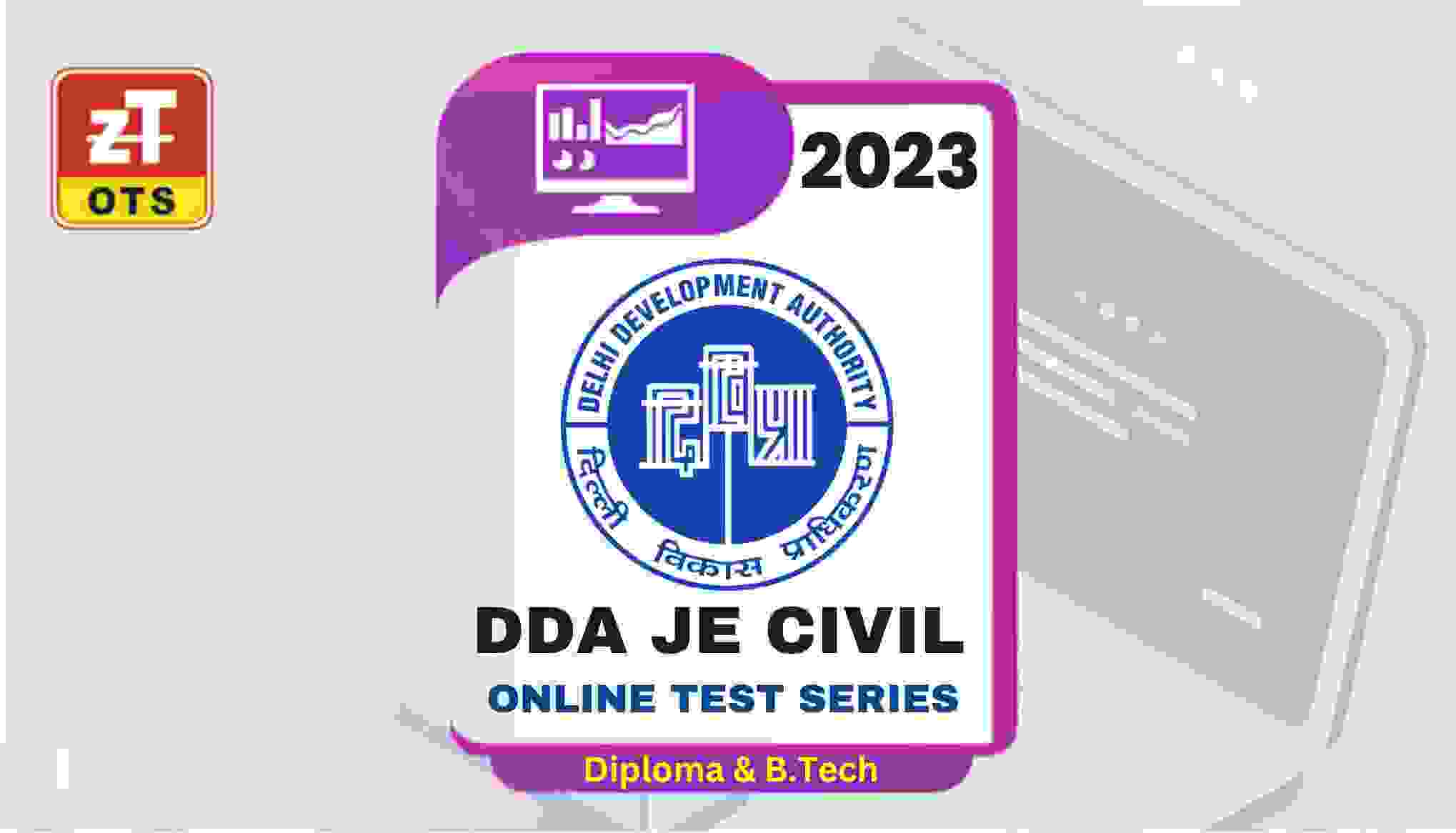 DDA JE Civil Online Test Series
