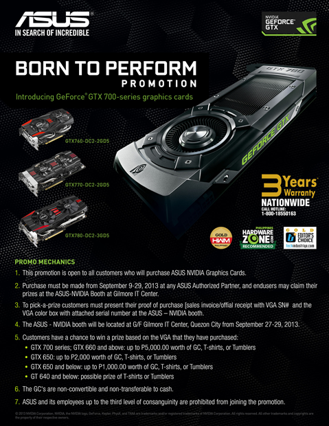 Graphics card coupons